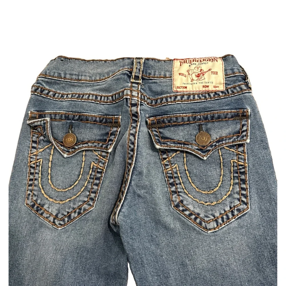 TRUE RELIGION SIZE 29 SLIM JEANS Streetwear Seed Stitch